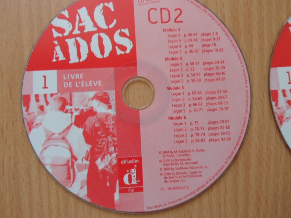 Sac a Dos -j. francuski na płycie cd .