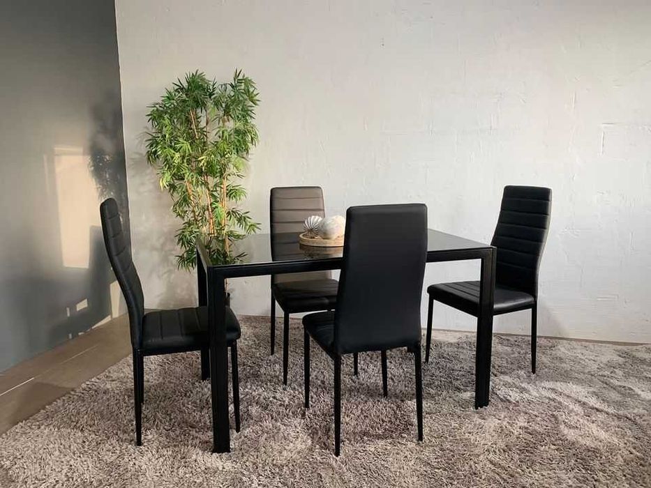 mesa jantar + 4 cadeiras novo entrega gratis