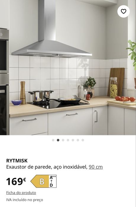 Exaustor de parede, aço inoxidável