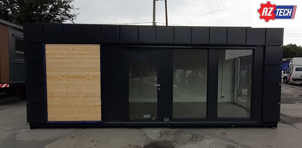 Kontener 7,0 x 3,0 m z naturalnym drewnem