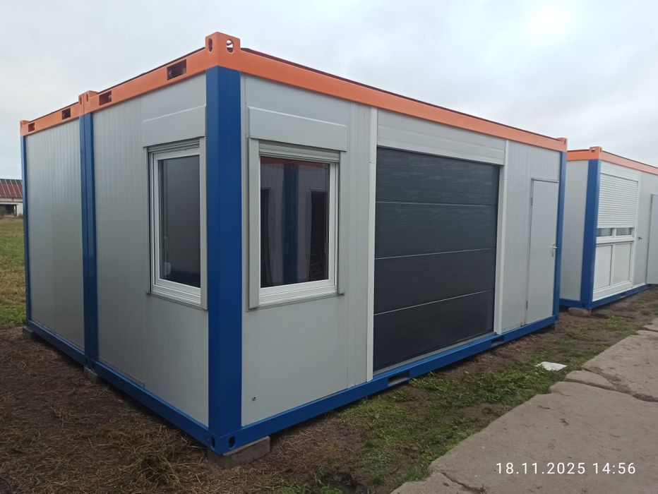 Kontener warsztatowy 30m2 Duo magazyn selfstorage garaż ocieplony hds