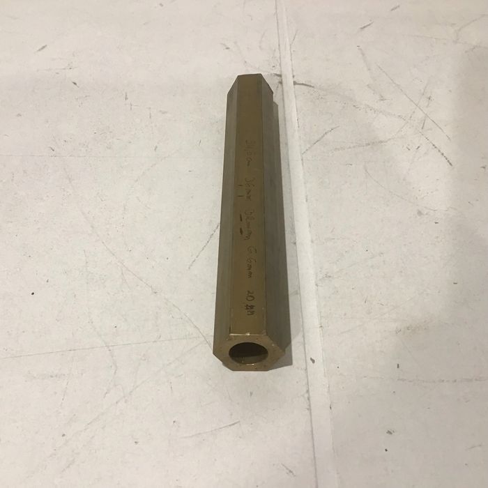 rurka sześciokątna mosieżna wałek pręt rolka fi 32 36