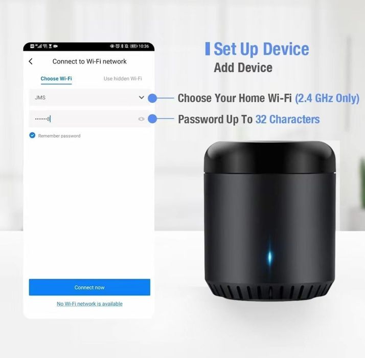 Broadlink Smart Home Hub, RM Mini3 inteligentny bezprzewodowy pilot