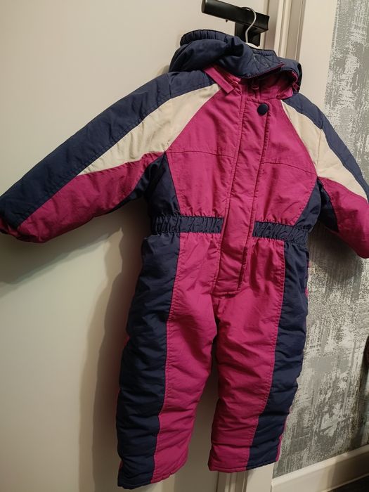 Зимовий комбінезон теплий на дівчинку 86 р.