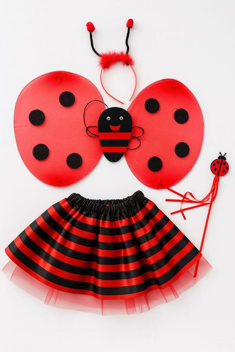 Kostium BIEDRONKA 4-częściowy – Przebranie i Strój Na Bal i Urodziny