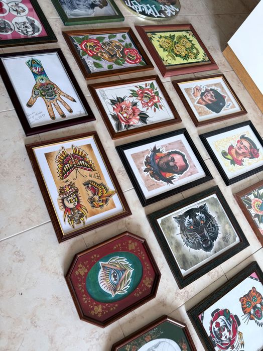 Molduras decorativas estilo tatuagem