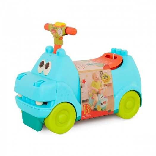 Баттатокаталка з конструктором – Бегемотик Санні машинка Battat
