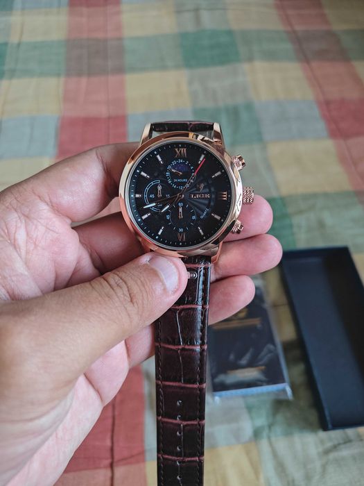 Relógio Quartzo, Design de Luxo, para Homem (NOVO) = 30 euros