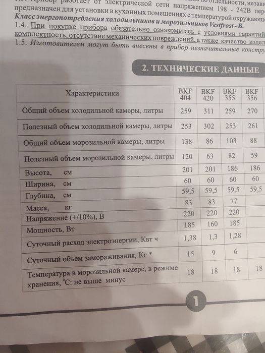 Холодильник двухкамерный Vestfrost.  Vestfrost сборка Дания