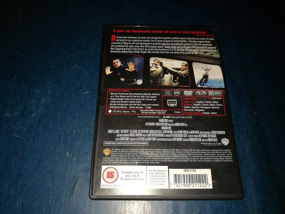 THE FUGITIVE (O FUGITIVO) DVD (legendagem em Português)