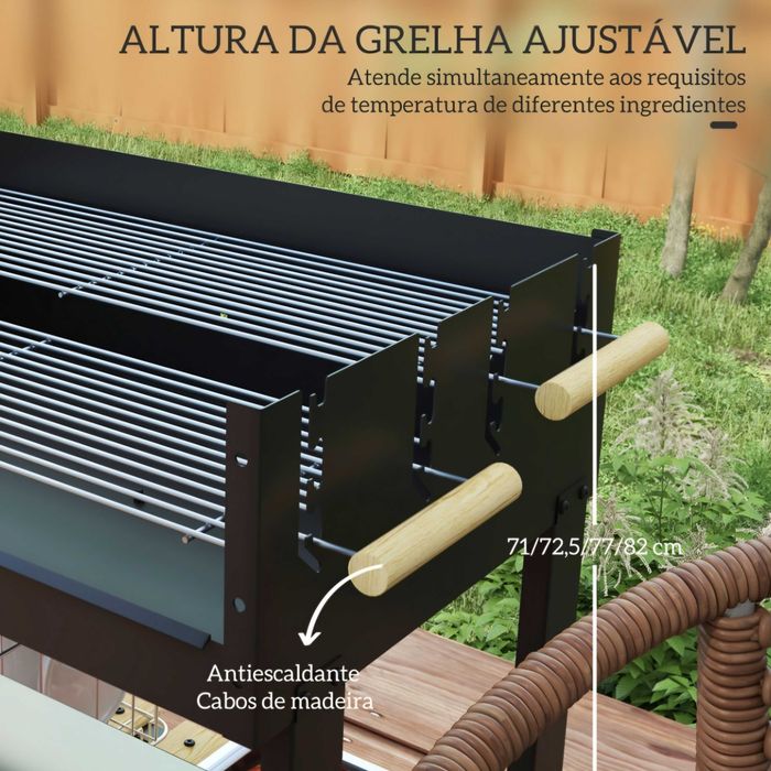 Grelhador churrasqueira carvao