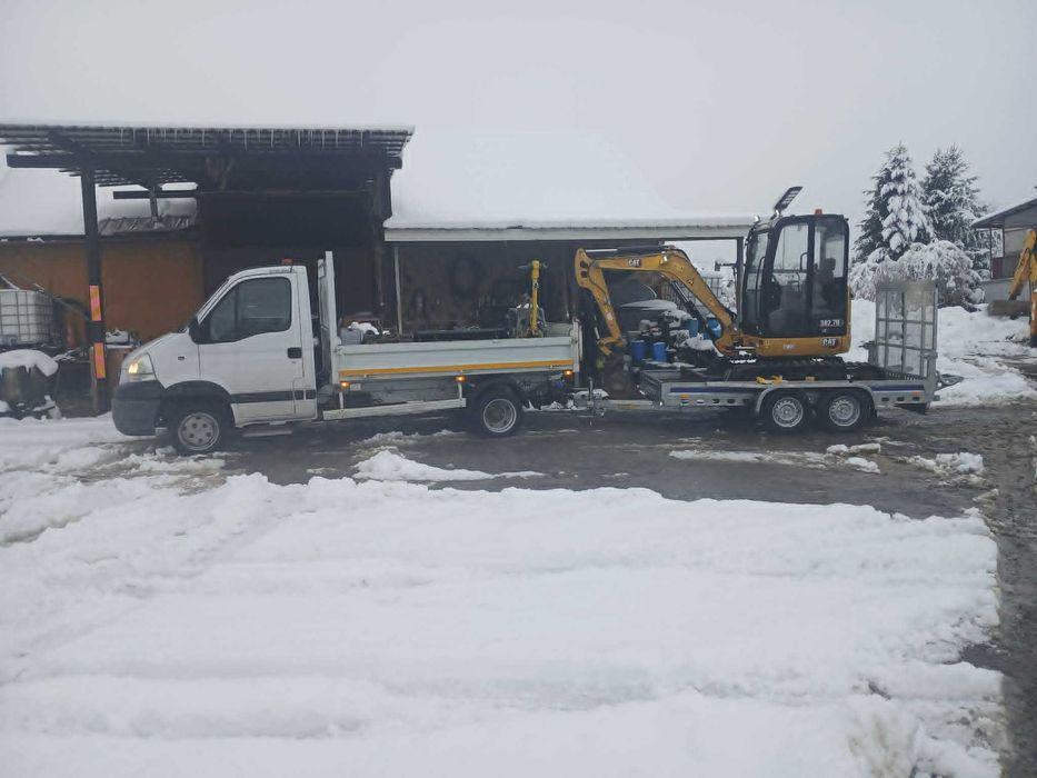 Wynajem, wypożyczalnia minikoparka , wywrotka do 3,5 t.