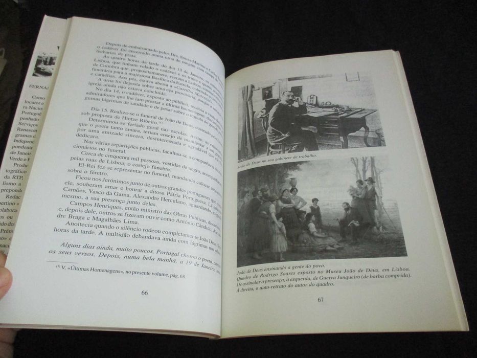 Livro João de Deus Poeta e Pedagogo Fernando Garcia Autografado