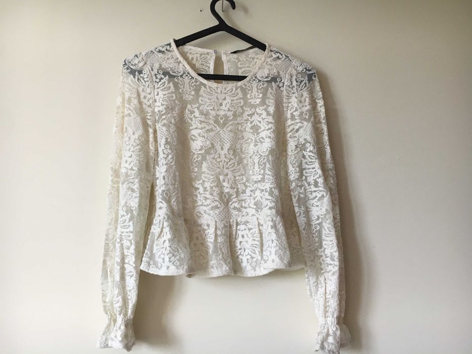 Camisola/Top Zara renda