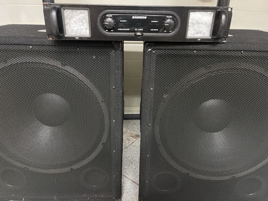 Nagłosnienie dla dj JBL JRX + Omnitronic Bx