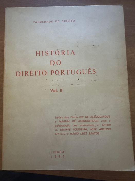 Historia do Direito Portugues vol 2