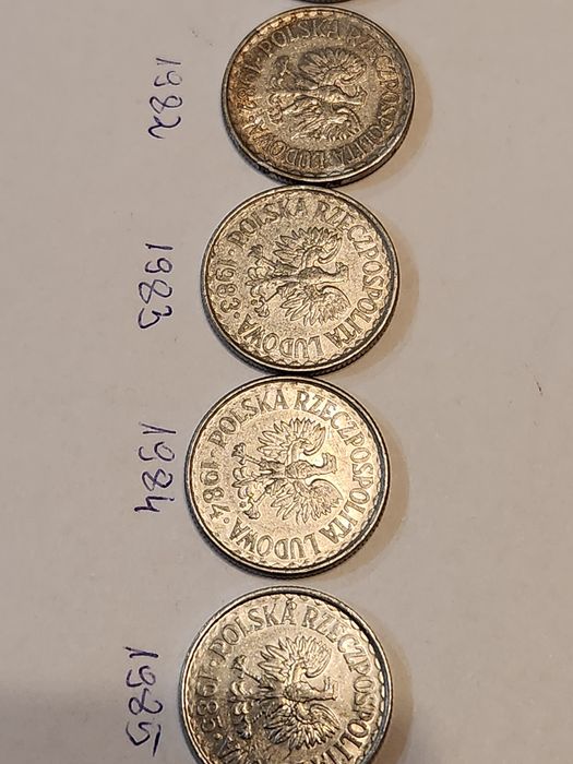 1 zł od 1949- 1990 /1 zestaw 16 szt/