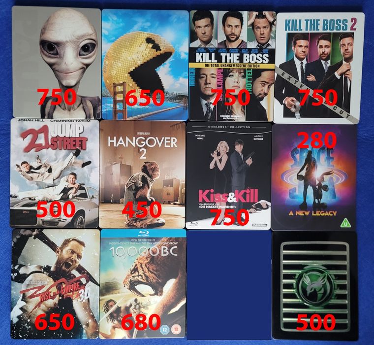 Распродажа коллекции фильмов в Steelbook Blu Ray изданиях