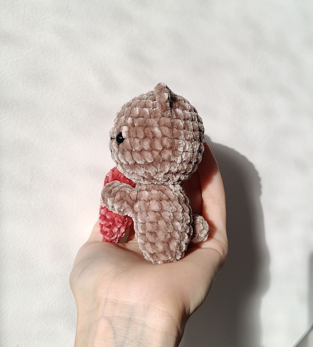 Casal de Ursos de Peluche com Coração - Crochet