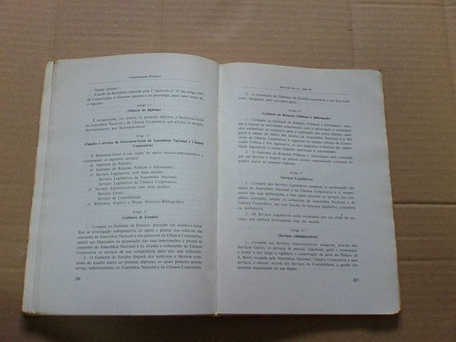 Constituição politica e diplomas complementares