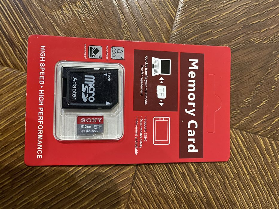 Карта памʼяті на 512gb