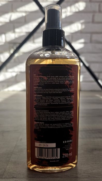 Tonik do stylizacji włosów Koendu Spray Grooming Tonic.