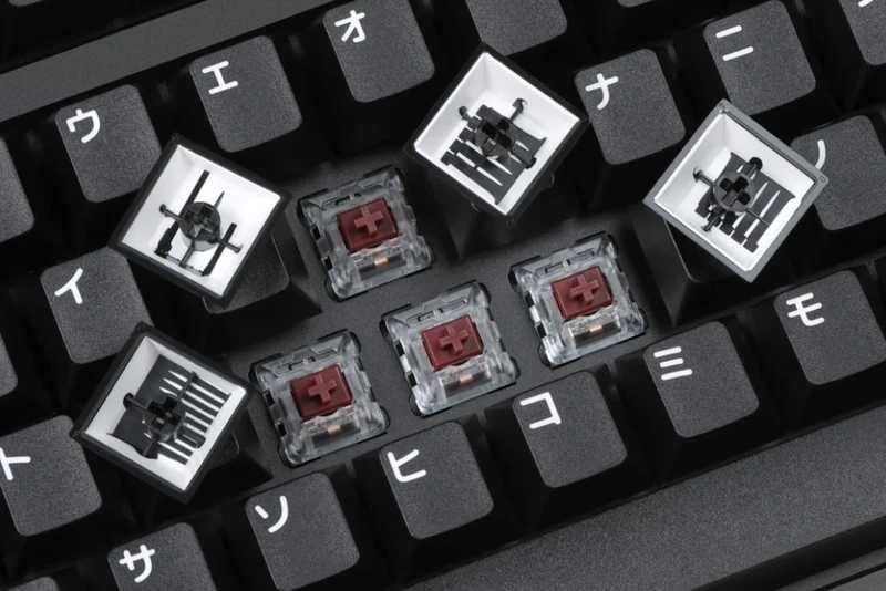 Drop GMK White-on-Black Katakana Custom Keycap Set