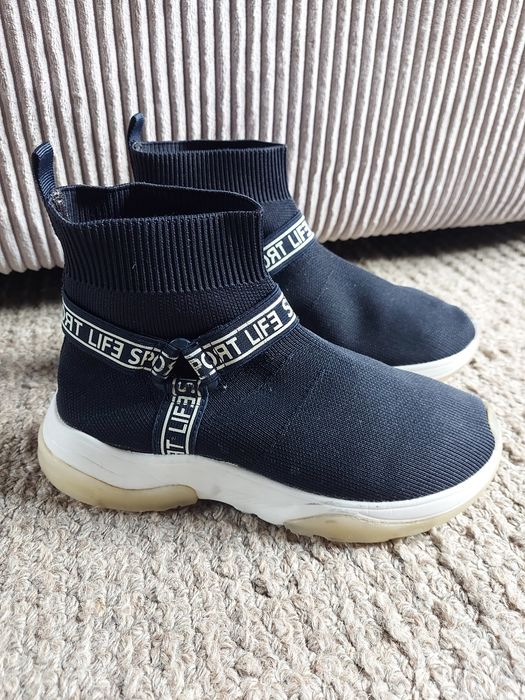 Buty wsuwane botki czarne Zara rozmiar 35