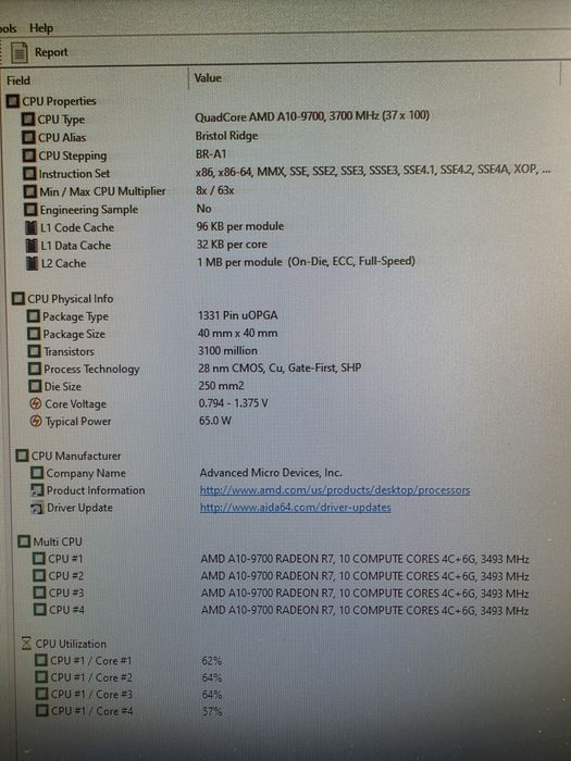 A10-9700 3.5-3.8Ghz/8gb ddr4 Бистрий системний блок невеликий розмір