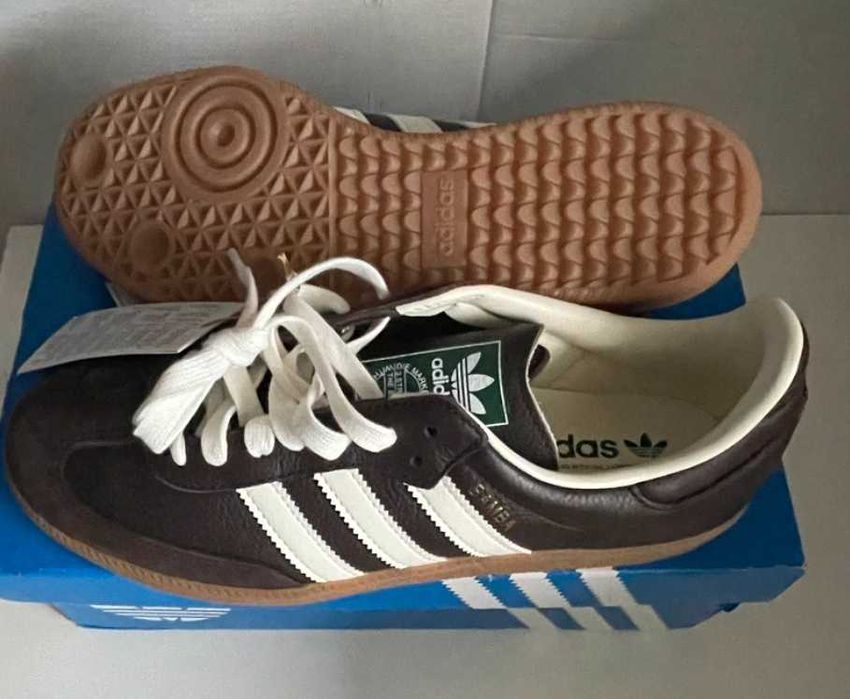 Oryginalne adidasy Samba brązowe skóra naturalna 26cm, 26,5cm