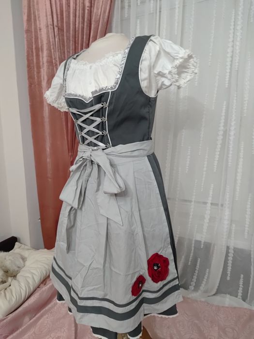 Strój przebranie ludowe folk biesiada Oktoberfest 3 części rozmiar 40/42