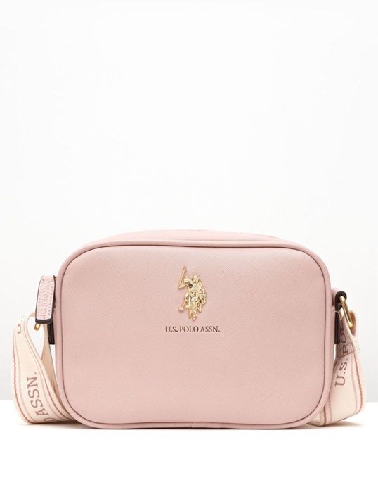 Polo крос боді  сумочка ( колір пудра) U.S.Polo Assn оригінал