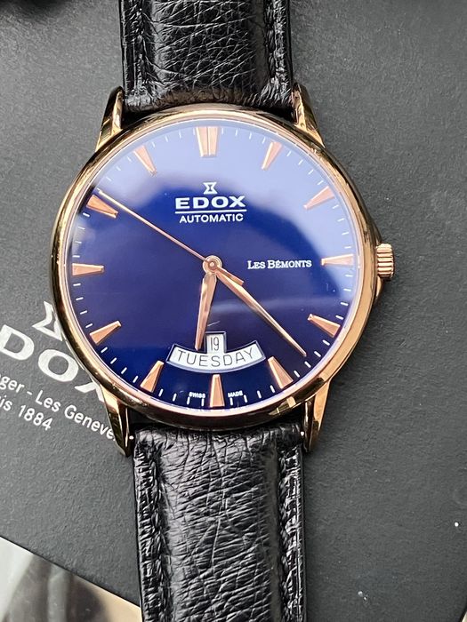 Zegarek EDOX Les Bemonts Automatic Day-Date