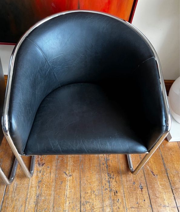 Thonet fotel tzw barrel chair projekt Anton Lorenz. Lata 70-te. Mid century