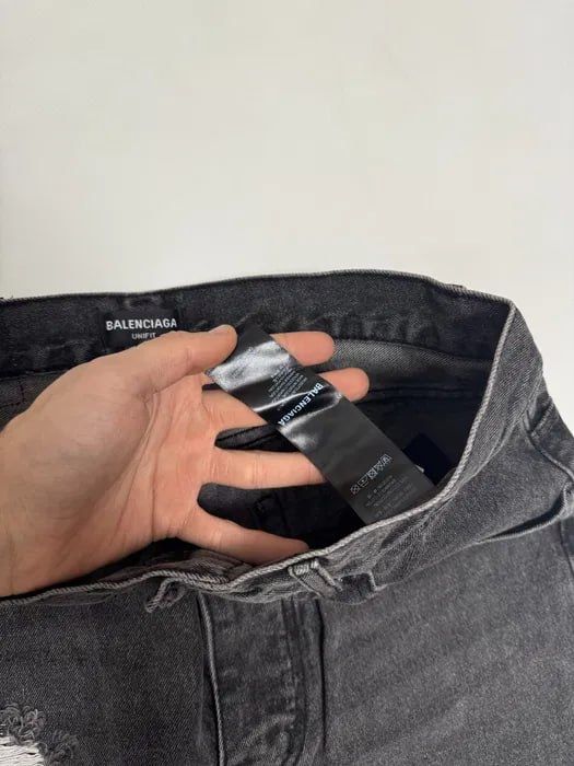 штаны джинсы  Balenciaga destress M L