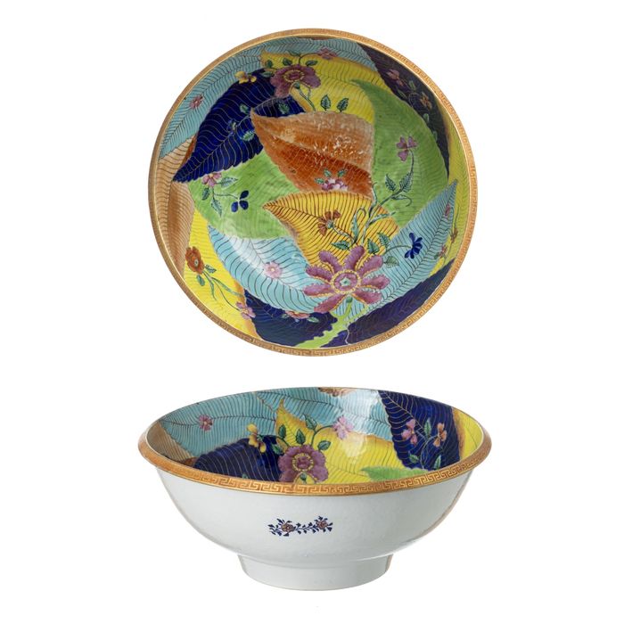 Porcelana oriental - Poncheira grande - Companhia das Índias - Século