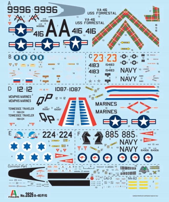 Samolot A-4 E/F/G Skyhawk Italeri 2826 model 1:48