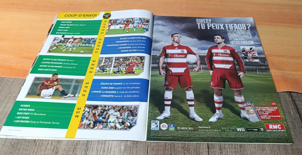 Onze Mondial Euro 2008 e Champions Ligue 2007 + 2 Posters + 8 Fichas