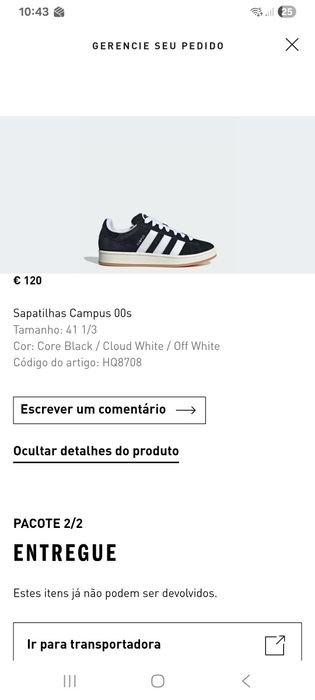 Sapatilhas ténis adidas samba e campus