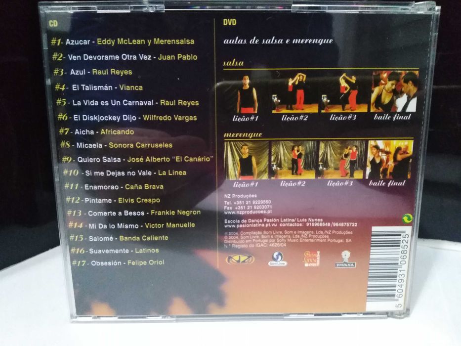 Cd duplo Havana Salsa e Merengue Cd mais Dvd.