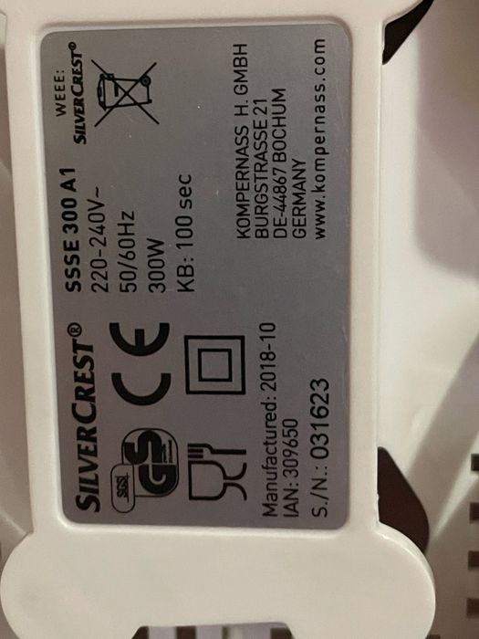 Espiralizador Elétrico de Vegetais (SilverCrest)430626302298040322