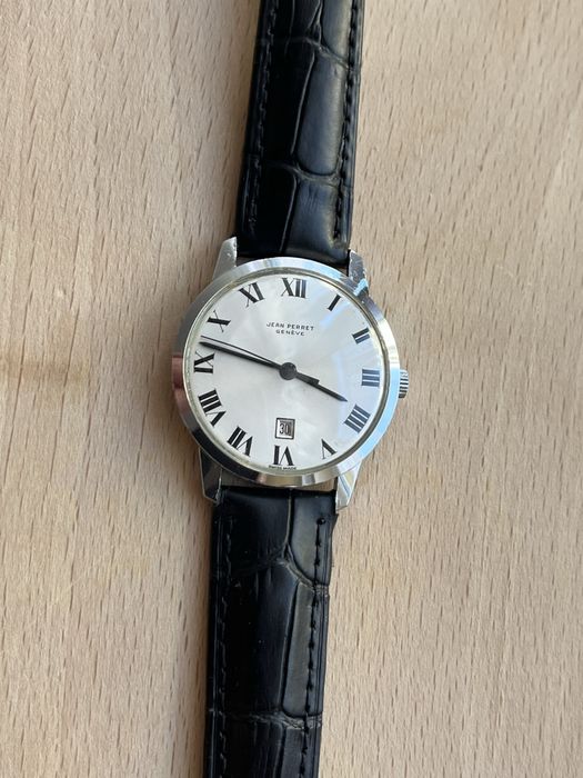Zegarek Jean Perret Geneve 17j 60/70’ super płaski cienki