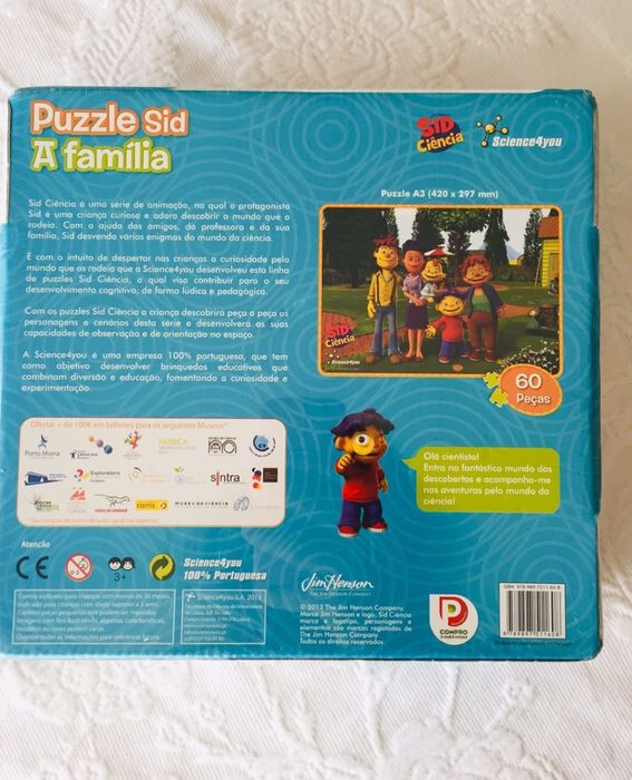 Puzzle 60 Peças - Sid - Science4you - EMBALADO