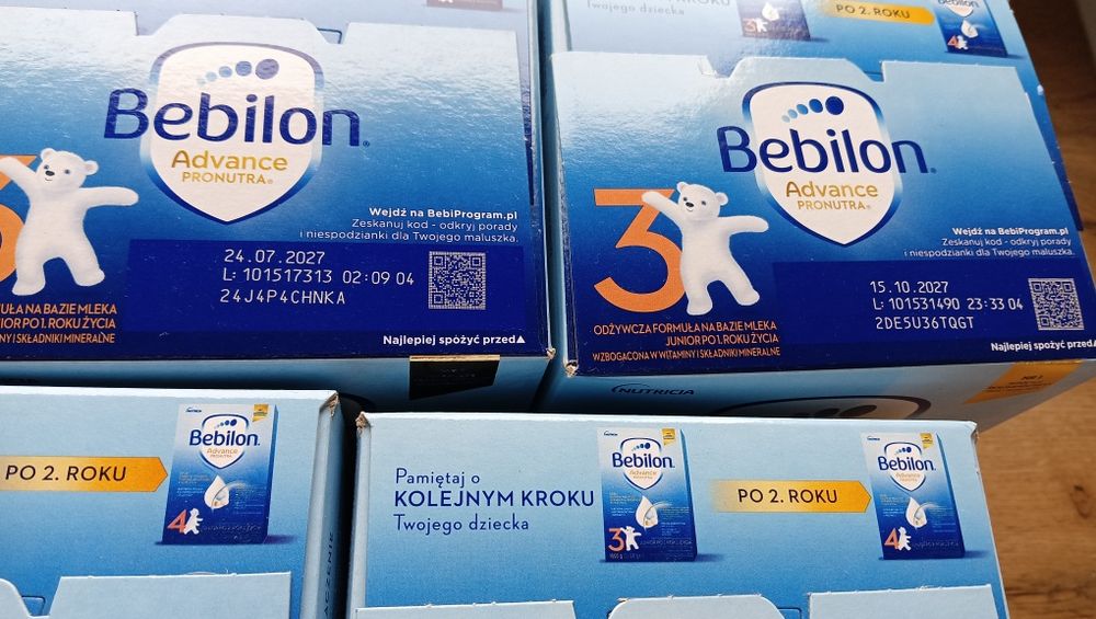 Mleko bebilon 3 sześć opakowań