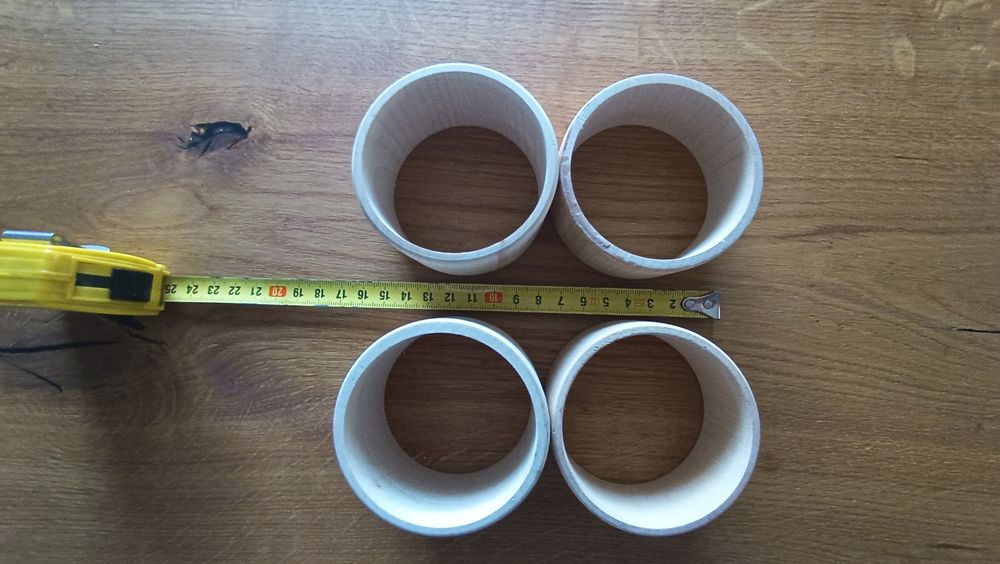 Bransoletki drewniane do decoupage 4 szt