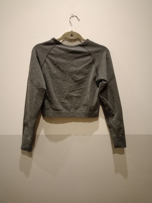 Krótki top sportowy Longsleeve Fit&Sweet Gray Naomi Tamper L