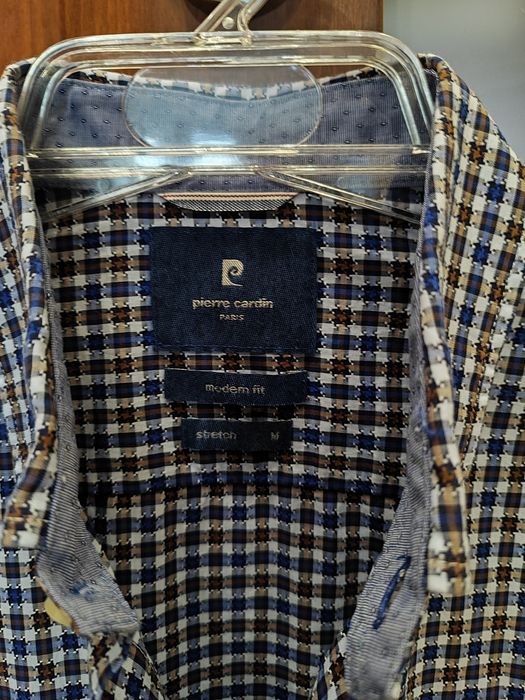 Koszula w kratę Pierre Cardin r. M.