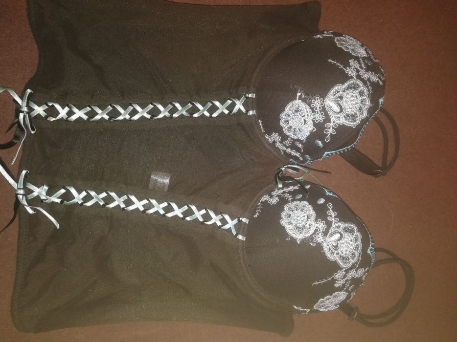 Śliczny gorset push up 70-80cm B/C
