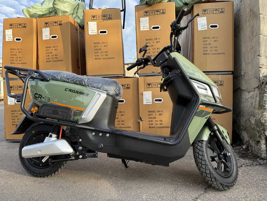 Электроскутер Crosser СR-13  2500w LFP (LiFePO4) 76.8v 30ah(Новый 2026)