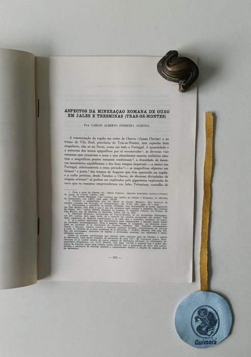 Aspectos da mineração romana de ouro em Jales e Tresminas